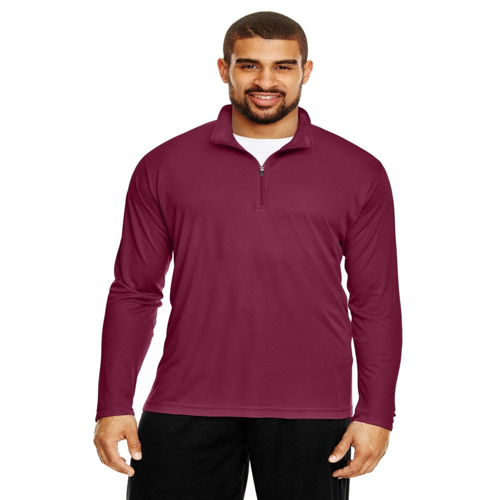 Team 365 Men's Zone Performance Quarter-Zip 2XL SPORT MAROON