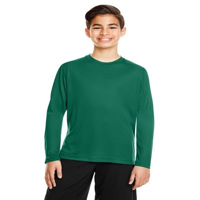 Team 365 Youth Zone Performance Long-Sleeve T-Shirt L SPORT FOREST