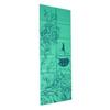 Folding Yoga Mat (Thickness: 4mm; Folded Size: 29cm x 30.5 cm x 5cm) and Tote  Mat Design: Wandering Elephants  Color: Azure Green  Eco-friendly PVC Mat - Wai Lana view 2