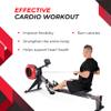 Stamina X AMRAP Rower Machine with Smart Workout App - Foldable Rowing Machine with Dynamic Air Resistance for Home Gym Fitness - Up to 300 lbs Weight Capacity view 4