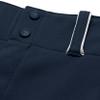 CHAMPRO womens Low-rise Softball Surge Traditional Style Low Rise Pant, Navy, White, X-Large US view 4