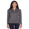 Core 365 Ladies' Kinetic Performance Quarter-Zip XS CARBON/ BLACK view 1