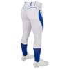 CHAMPRO Women's Surge Low Rise Softball Pants, White, Royal, L view 2
