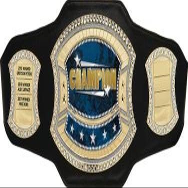 Crown Awards CHAMPIONSHIP BELT - PERPETUAL BLACK FAUX LEATHER