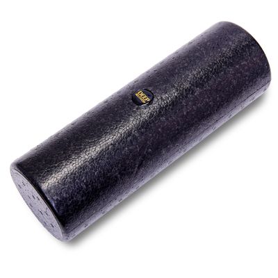 Deep Recovery Yoga Foam Roller for Physical Therapy & Exercise  Black Back Roller for Back Pain, Legs, and Shoulders, 12in x 4in Travel Size  Deep Tissue Massage for Myofascial Release