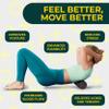 Deep Recovery Yoga Foam Roller for Physical Therapy & Exercise  Black Back Roller for Back Pain, Legs, and Shoulders, 12in x 4in Travel Size  Deep Tissue Massage for Myofascial Release view 4