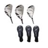 AGXGOLF Ladies Right Hand, Petite Length (-1.0"), Graphite Shaft Magnum XS #3, 4 & 5 Hybrid Utility Irons Set + Covers; USA Built view 1