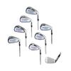 Men's Stiff Flex, Tall Length (+1.0) Tour Irons Set 4-9 Irons + Pitching Wedge + Bonus Sand Wedge, Stainless Steel: Right Hand USA Built view 1