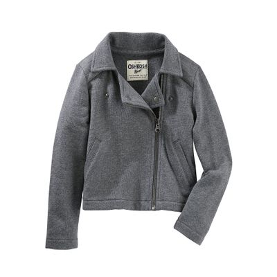 OshKosh B'Gosh Girls' 4-8 Moto Jacket 4 Gray