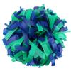 ICObuty Plastic Cheerleader Cheerleading Pom Pom 6 inch 1 Pair (Royal Blue-Kelly Green) view 1