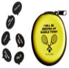 BusyBee Vibration Dampener in Fun Zipper Pouch. Best Tennis Shock Absorber (Pack of 6, Black) Plus a Bonus: Exclusive Mobile App 3 Months Trial view 2
