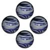 BuyBocceBalls - EPCO Candlepin Bowling Balls - Marbleized - Purple, Grey & White (4 1/2 inch- 2lbs. 7oz.) - 4 Balls - Made in USA view 1