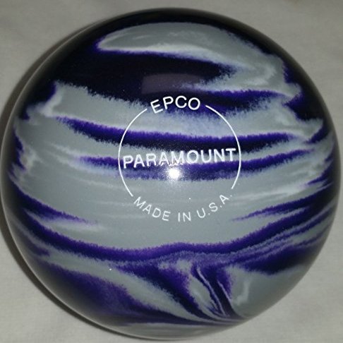 BuyBocceBalls - EPCO Candlepin Bowling Balls - Marbleized - Purple, Grey & White (4 1/2 inch- 2lbs.7oz.) - Single - Made in USA