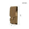 EXCELLENT ELITE SPANKER Tactical Molle Single/Double/Triple Mag Pouch for M4 M14 M16 AR15 AR10 G36 Magazine Holds 2 Mags(Coyote Brown)  view 2