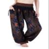 Lannaclothesdesign Women's Smocked Waist Boho Flowy Yoga Harem Pants Hippie Clothes (XXL, Black) view 1