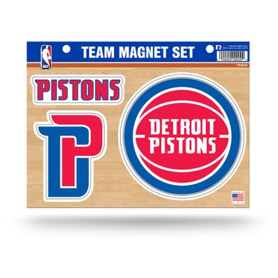 Rico Industries NBA Detroit Pistons Die Cut Team Magnet Set Sheet