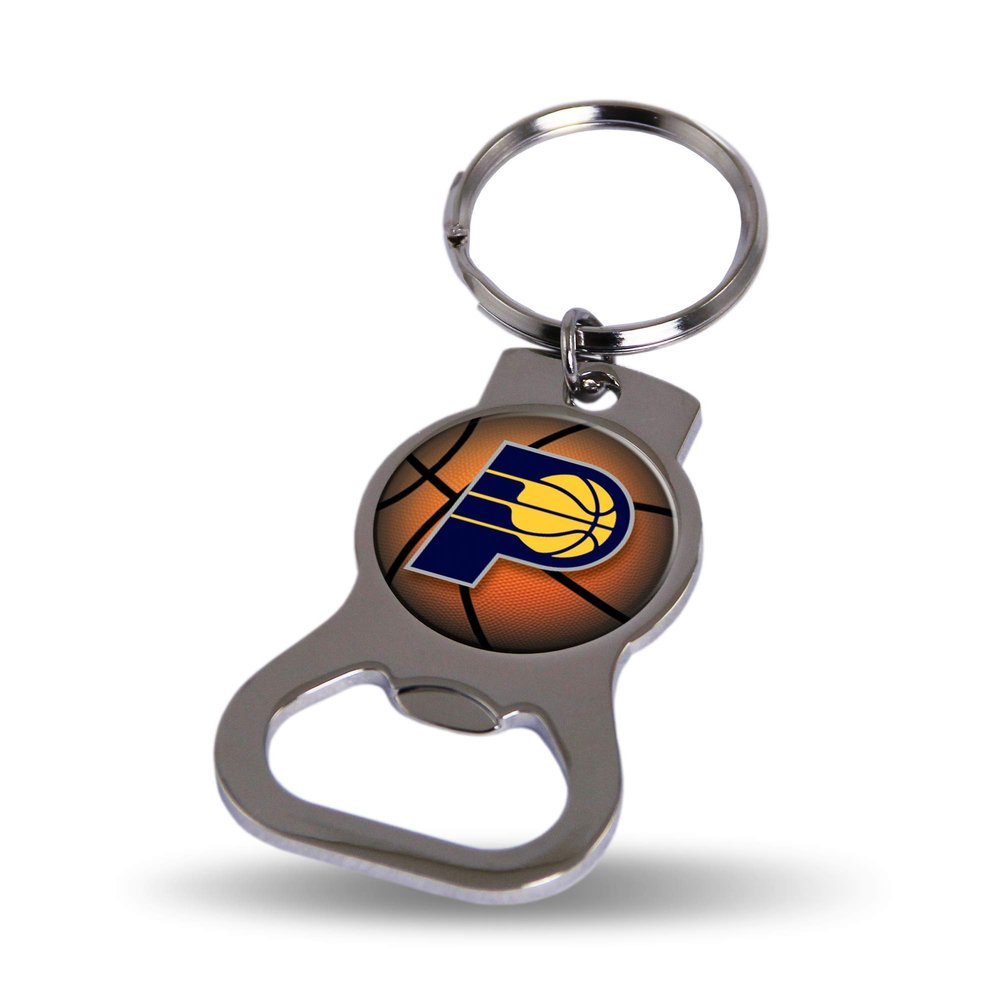 Rico Industries NBA Basketball Indiana Pacers Metal Keychain - Beverage Bottle Opener With Key Ring - Pocket Size