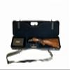 Negrini 16405 Ultra-Compact Over-Under and Side-by-Side Shotgun Hard Case  Lightweight Upland Hunting Gun Case with Locks, Black/Blue view 1
