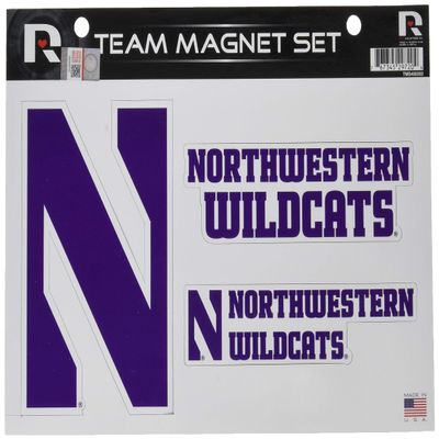Rico NCAA Northwestern Team Magnet Sheet Sports Fan Home Decor, Multicolor, One Size