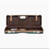 Negrini 16405 Ultra-Compact Over-Under and Side-by-Side Shotgun Hard Case  Lightweight Upland Hunting Gun Case with Locks, Green/Cognac view 1