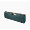 Negrini 16405 Ultra-Compact Over-Under and Side-by-Side Shotgun Hard Case  Lightweight Upland Hunting Gun Case with Locks, Green/Cognac view 4