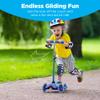 Best Choice Products Kids Mini Kick Scooter Toy w/Light-Up Wheels, Height Adjustable T-Bar, Foot Break - Blue view 3