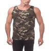Pro Club Men's Comfort Cotton Tank Top, Green Camo, 5X-Large view 4