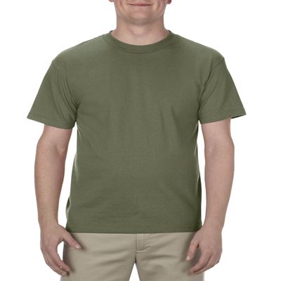 Alstyle Apparel AAA Men's Classic T-Shirt, Military Green, Large