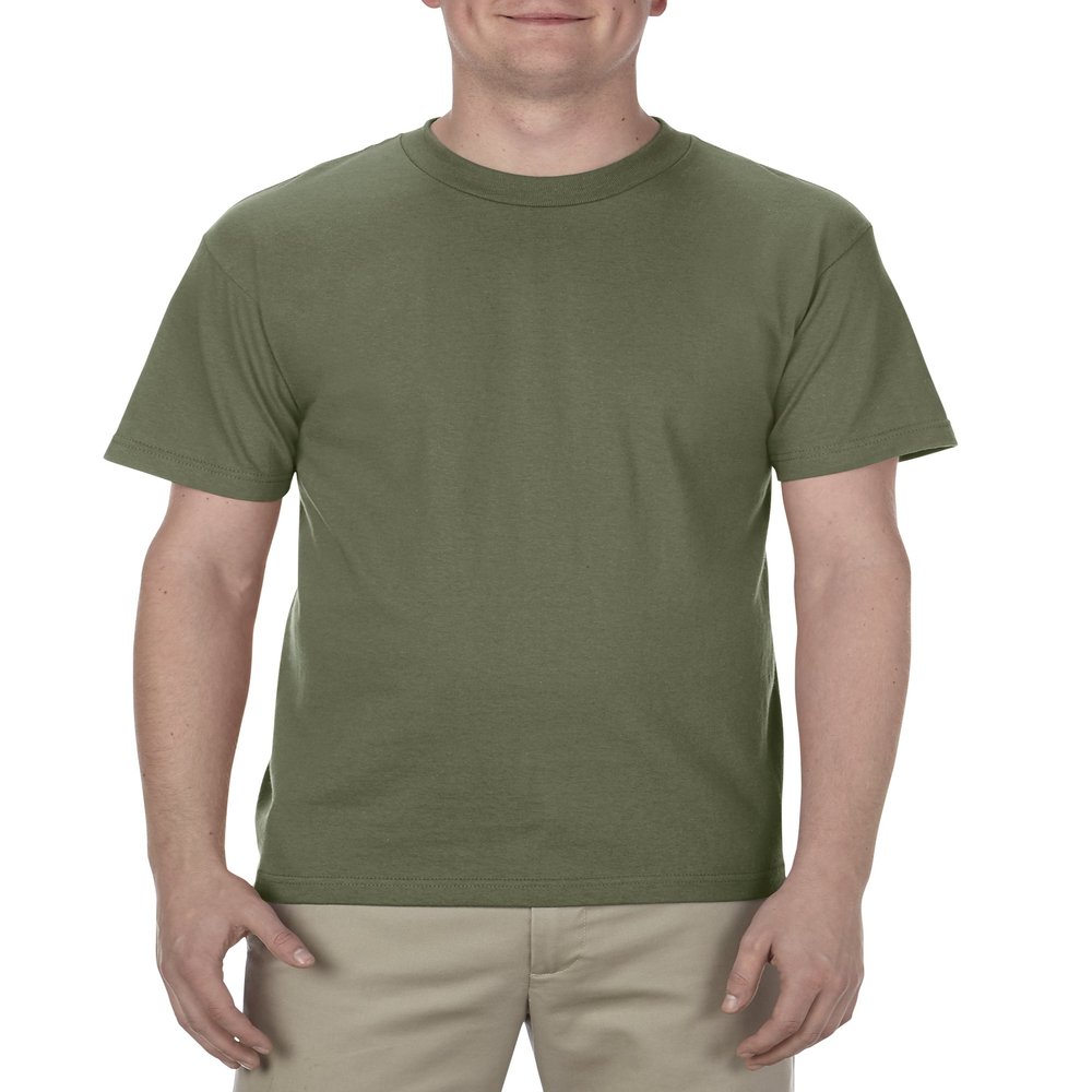 Alstyle Apparel AAA Men's Classic T-Shirt, Military Green, Large