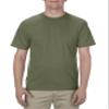 Alstyle Apparel AAA Men's Classic T-Shirt, Military Green, Large view 1
