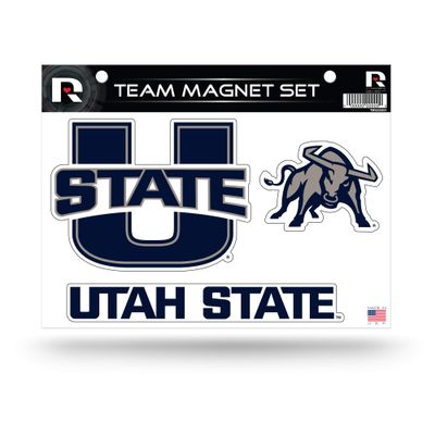 NCAA Utah State Aggies Die Cut Team Magnet Set Sheet