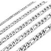 Monily Chain Necklace for Men 8.5MM 30 Inches Stainless Steel Figaro Link Chain for Women Mens view 1