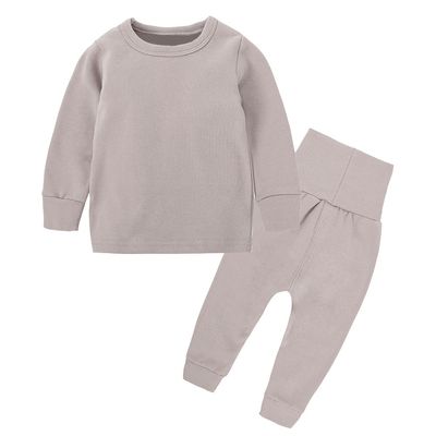 MYGBCPJS 2pcs Boys Girls Cotton Pajamas Set Kids Cotton Long Thermal Underwear Pajama Set