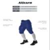 Alleson Athletic Mens Swift Mesh Reversible Flag Football Jersey, Charcoal Solid, Royal, 3X-Large view 3