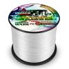 Ashconfish 16 Strands Hollow Core Braided Fishing Line 1500M/1640Yards 80LB White view 1