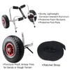 Kayak Cart - Canoe Dolly with Airless Tires, Aluminum Frame, and 140lb Capacity for Transporting Jon Boats, Paddleboards, SUP by Rad Sportz (White) view 2