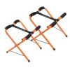 Kayak Storage Racks - Set of 2 Portable Folding Boat Stands for Garage, Shed, or Dock with Rubber Padding and Storage Carry Bag by Rad Sportz (Orange) view 1