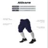 Alleson Athletic Mens Swift Mesh Reversible Flag Football Jersey, Charcoal Solid, Navy, X-Small view 2
