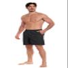 Adoretex Men's Solid Swim Board Short (M0002) - Black - XXXX-Large view 2
