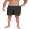 Adoretex Men's Solid Swim Board Short (M0002) - Black - XXXX-Large view 4