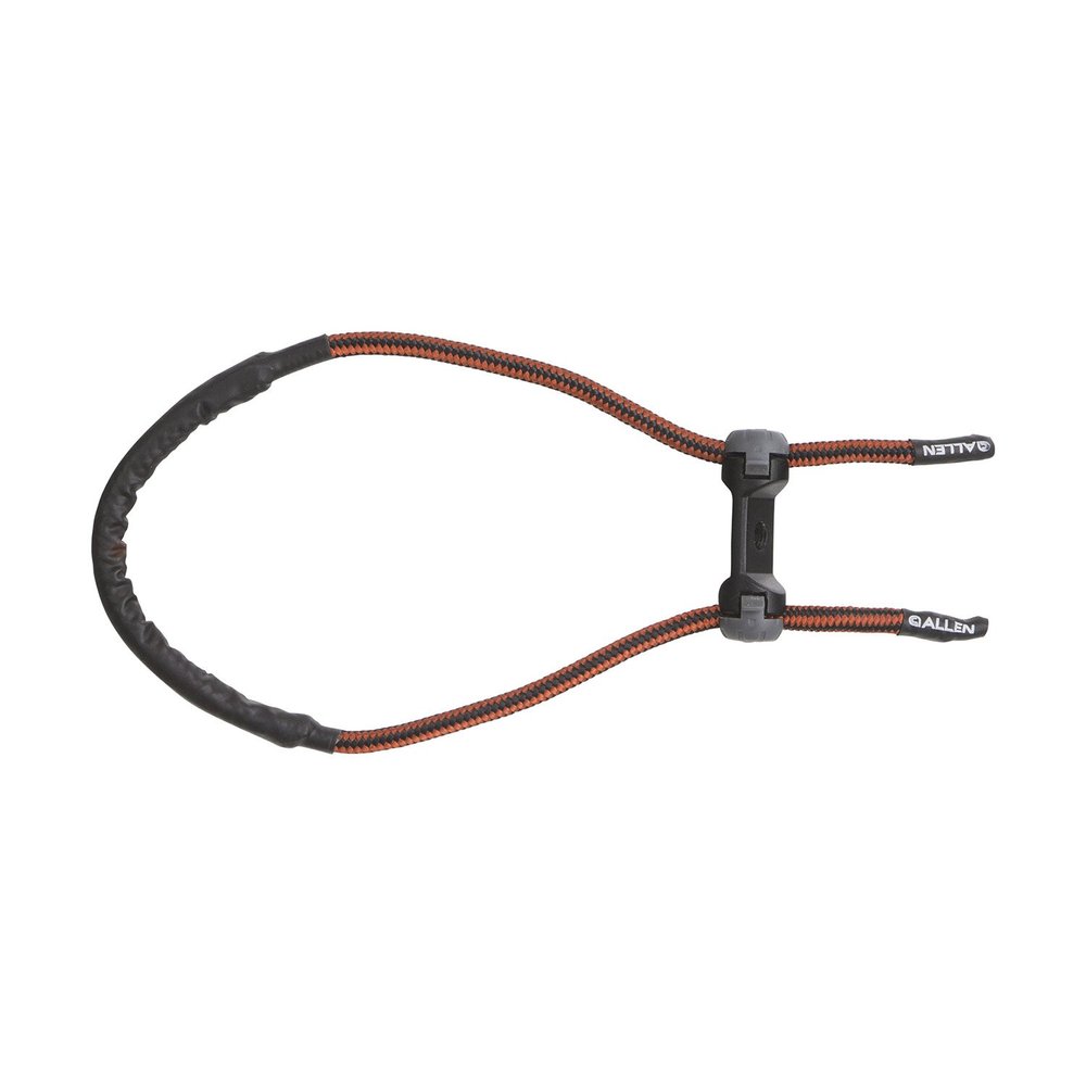 Pulse Bow Wrist Sling by Allen Company - Compound Bow Stabilizer w/ Scent Reduction - Quick Adjust Tabs - Hunting and Target Archery -Red/Black Red