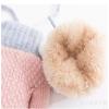 FakeFace Toddler Kids Winter Warm Full Finger Mittens with String Baby Girls Boys Thick Fleece Lining Ski Gloves Gift (Pink Rabbit Mittens) view 3
