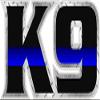 Magnet K9 K-9 Police Officer Sheriff Dog Thin Blue Line Law Enforcement Decal Magnetic Sticker V view 1