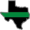 Magnet Texas TX State Thin Green Line Military Border Patrol Decal Magnetic Sticker V view 1