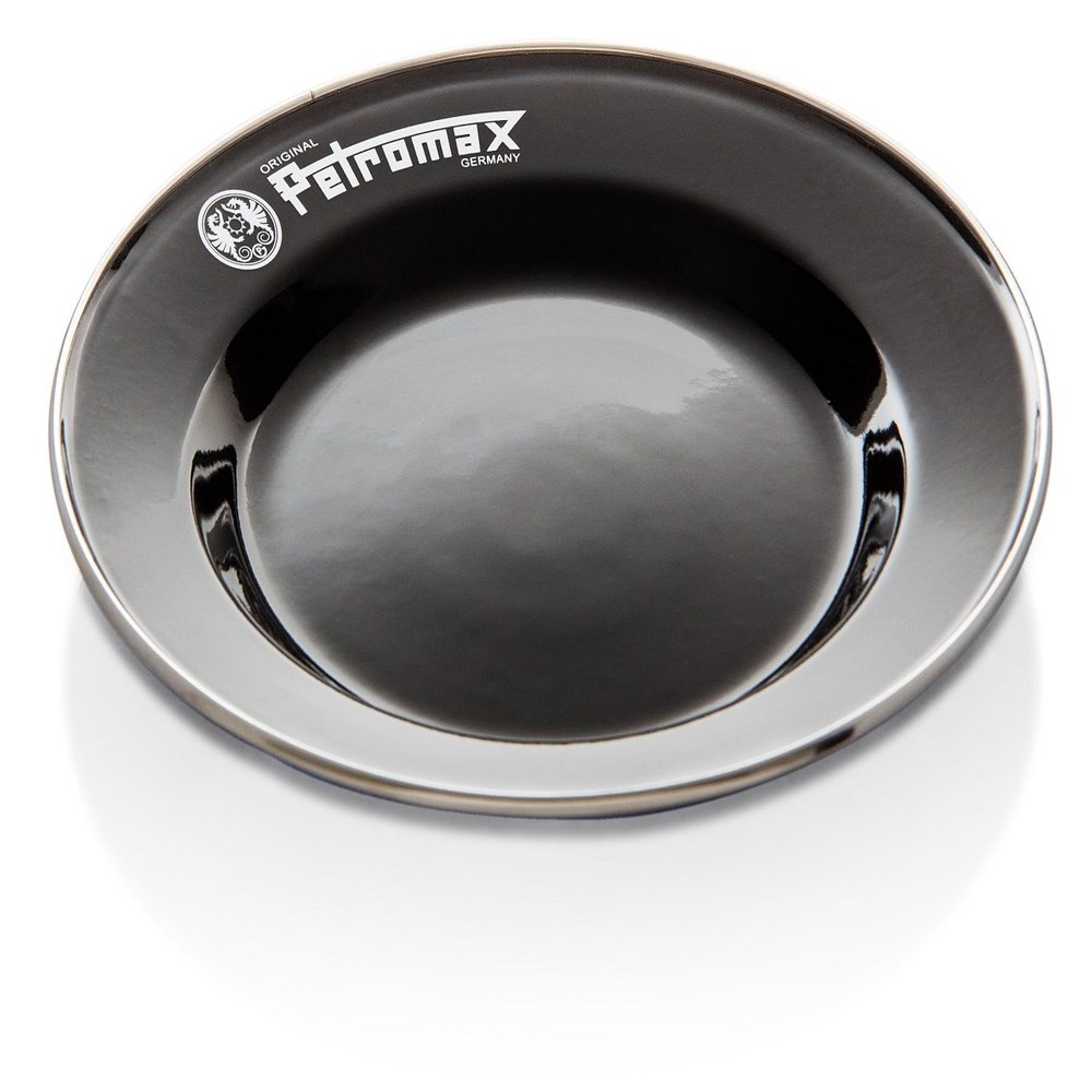 Petromax 12896 Enameled Enameled Plates, Set of 2, Black