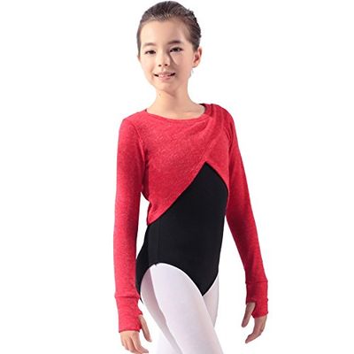 116246007 Long Sleeve Ballet Dance Wrap Tops Sweater For Girls Toddler