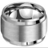 CROWNAL 6mm 8mm 10mm Tungsten Wedding Band Ring Men Women Polished Beveled Edge Matte Brushed Finish Center Comfort Fit Size 5 To 17 (10mm,14) view 2