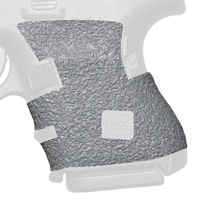 GripOn Textured Rubber Full Grip Wrap for Gen 4 Glock 26 27 28 33 39 (Gray, Large Backstrap)