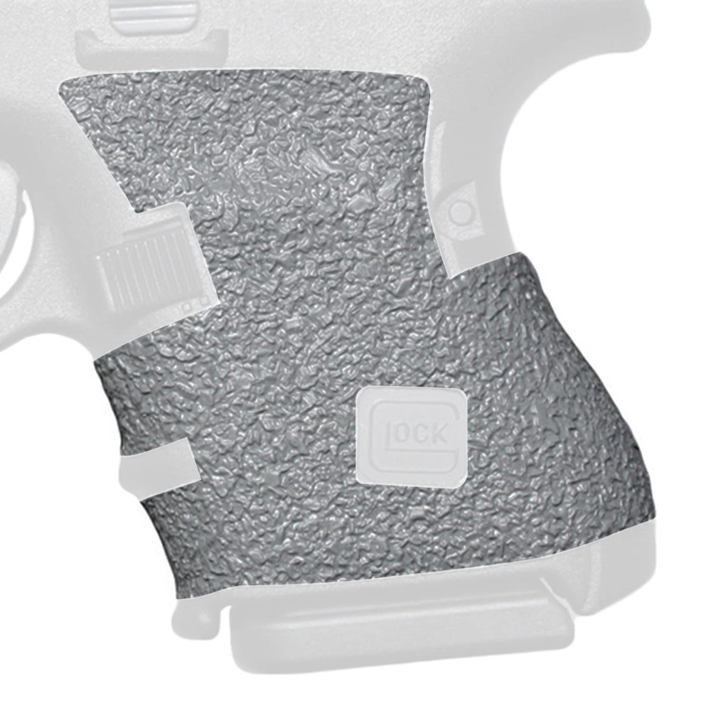 GripOn Textured Rubber Full Grip Wrap for Gen 4 Glock 26 27 28 33 39 (Gray, Large Backstrap)