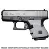 GripOn Textured Rubber Full Grip Wrap for Gen 4 Glock 26 27 28 33 39 (Gray, Large Backstrap) view 3